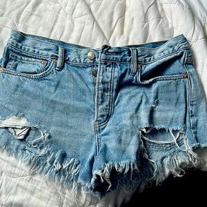 Free people jean shorts